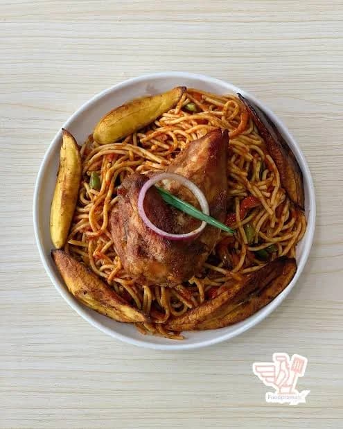 Spaghetti Stir fry and Chicken